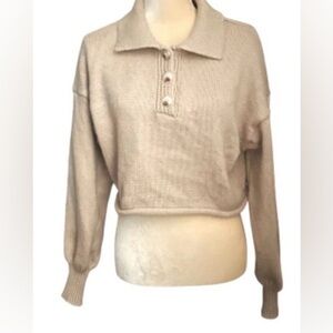 Altard's State Beige Cropped Sweater Sz M